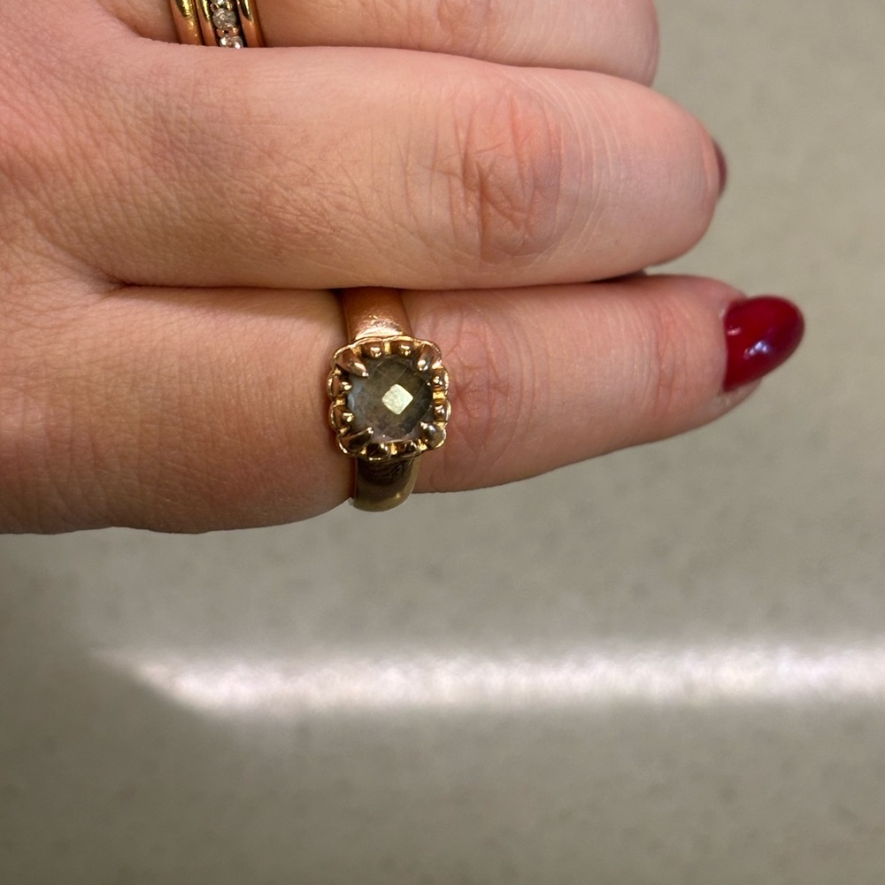 Custom Stolen Girlfriend Club Claw Ring- 10k RG, Rose Quartz